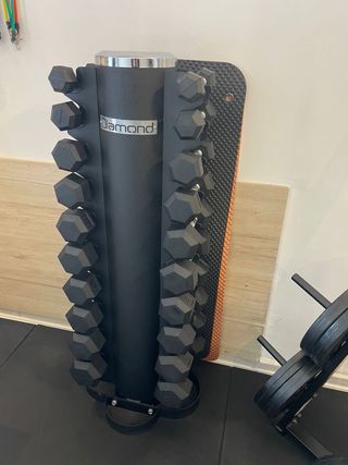 Rack porta manubri a colonna