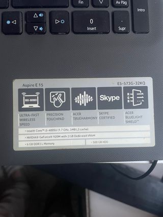 Portátil Acer Aspire E15