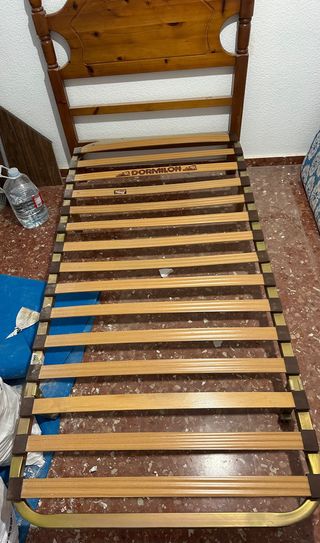 Somier y cabecero Dormilon madera y metal