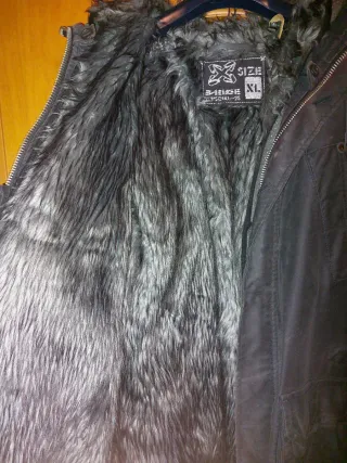 Cappotto Energie Imbottito Pelliccia XL