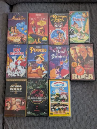 Lote Películas VHS Disney Clásicos