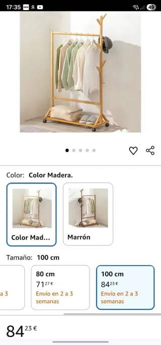 Burros ropa, percheros  de madera y modulos cajone