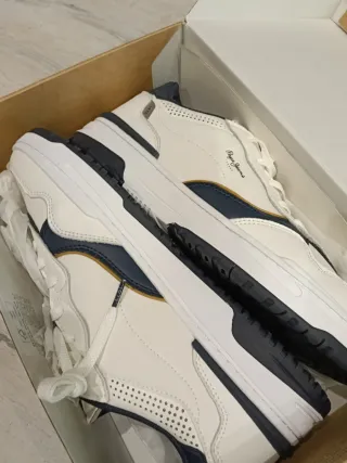 Zapatillas Pepe Jeans Blancas y Azules