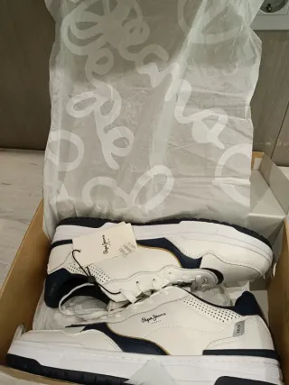 Zapatillas Pepe Jeans Blancas y Azules