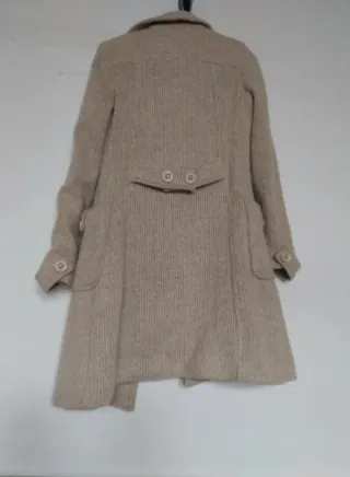 Cappotto beige donna.