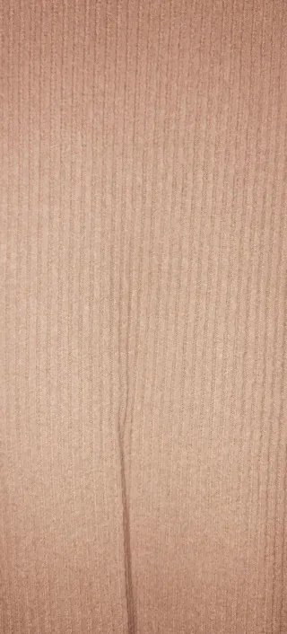 Vestido punto canalé canela T.XS