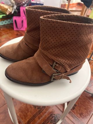 Botines Zara Marrones Talla 36