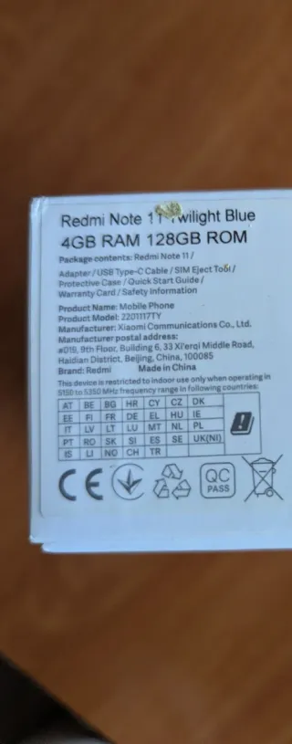 Xiaomi Redmi Note 11 128GB Azul Pantalla cambiada!