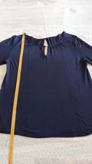 Camiseta manga larga azul