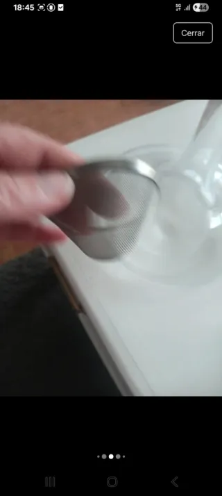 Decantador de cristal para vino