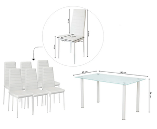 OFERTA - HERMOSA MESA COMEDOR + 6 SILLAS