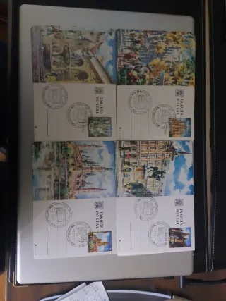 4 Tarjetas Postales Matasellos Primer Día