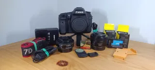 Canon 7D + 24 mm 2.8 stm + accesorios