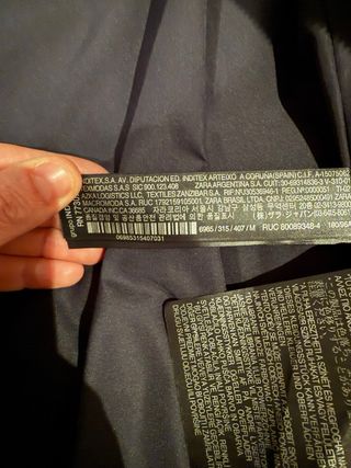 Cazadora acolchada azul marino