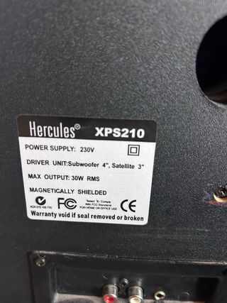 Altavoces 2.1 Hercules Negro/Azul