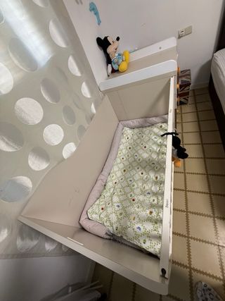 Cuna convertible para bebé medidas 120/60