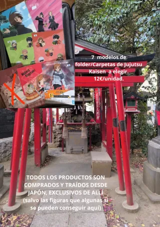 Bolsas sorpresa jujutsu kaisen y figuras Japón.