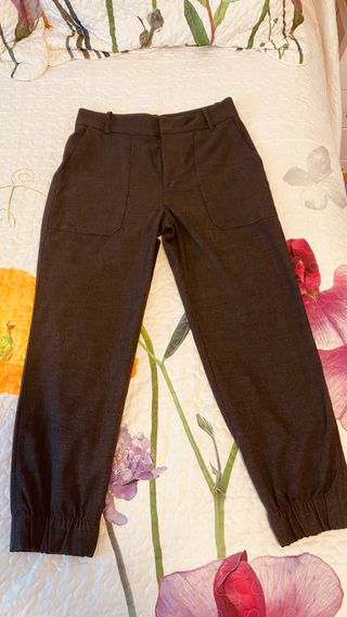 Pantalones Zara gris marengo.