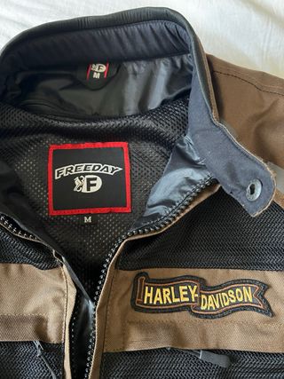 Chaqueta Moto Verano.  Negra/Marrón Marca: FREEDAY