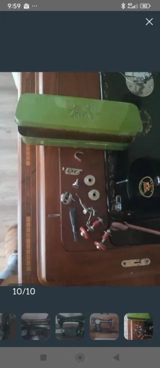 Máquina de coser Alfa antigua