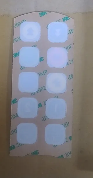 Adhesivo indicación maniobras TeleRadio 860