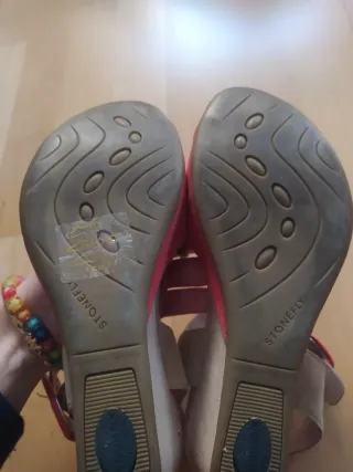 Sandalias Stonefly T37 Beige y Rojo