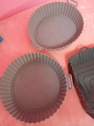 Lote 4 moldes silicona freidora aire y manoplas