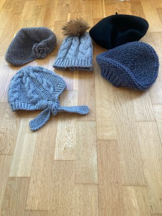 Gorros, boinas lana y alpaca nuevos