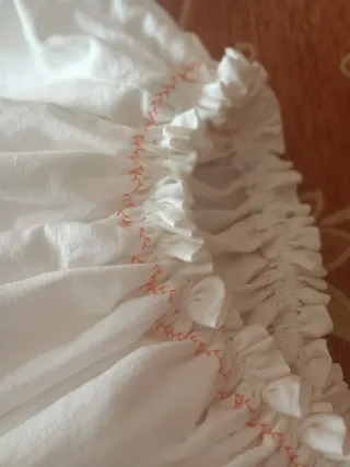 Enagua Baturra Blanca indumentaria tradicional