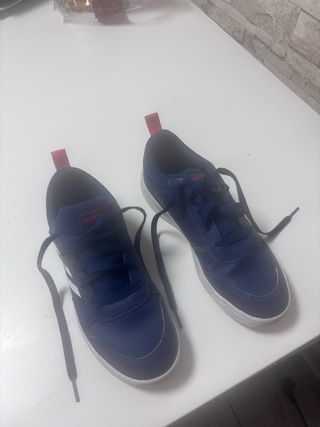 Zapatillas Adidas niño azul y blanco