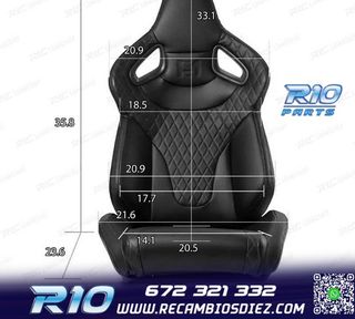 KIT ASIENTO BAQUET UNIVERSAL CUERO NEGRO ESTILO SPORTSTER CU