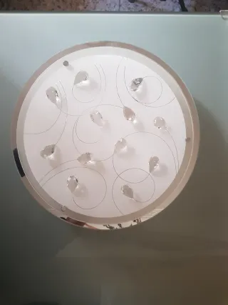 Plafón de cristal moderno