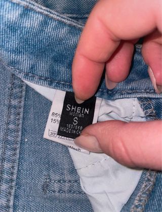 Jeans Shein a vita alta con cuori