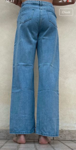 Jeans Shein a vita alta con cuori