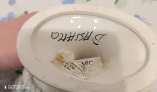 Centrotavola Cesto Ceramica Bassano Vintage Fiore