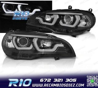 FAROS BMW X5 E70 07-13 TUBE LIGHT DRL BLACK
