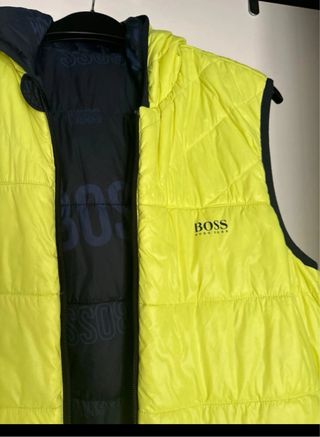 Chaleco reversible Hugo Boss azul/amarillo