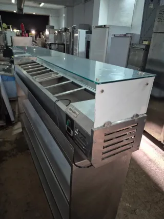 Mostrador refrigerado acero inoxidable