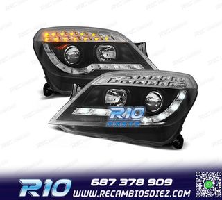 FAROS PARA OPEL ASTRA H 04-09 LUZ DIURNA + INTERMITENTE LED