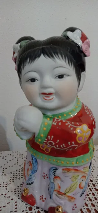 Statuina vintage porcellana orientale