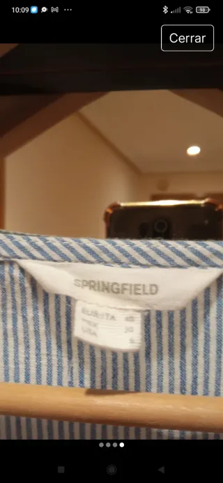 Blusa Rayas Manga Corta Encaje