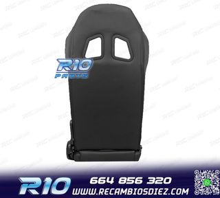 ASIENTO DEPORTIVO SEMI BAQUET UNIVERSAL LOOK SPARCO CUERO NE