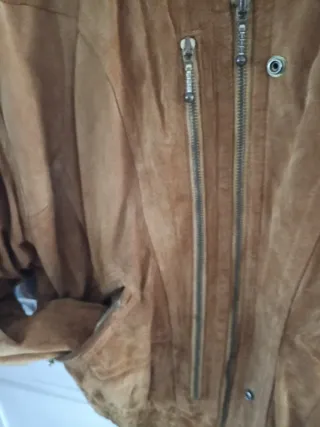 Cazadora de ante marrón Talla XL