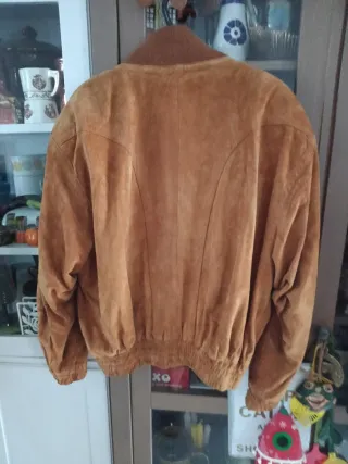 Cazadora de ante marrón Talla XL