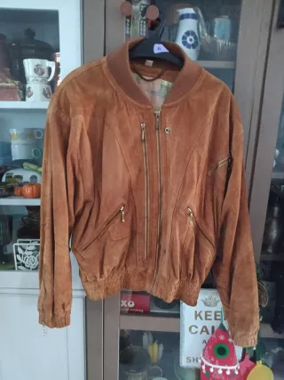 Cazadora de ante marrón Talla XL