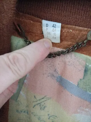 Cazadora de ante marrón Talla XL