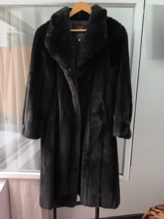 Abrigo Pelo Vintage ,marron Talla 44