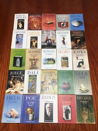 Lote 25 libros bolsillo colección Alianza Cien