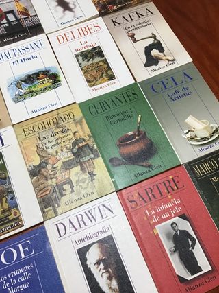 Lote 25 libros bolsillo colección Alianza Cien