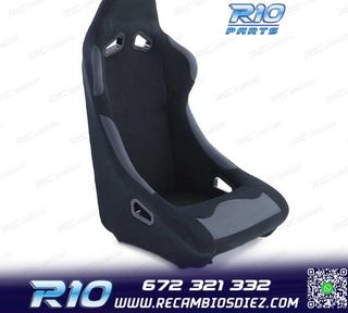 ASIENTO BAQUET UNIVERSAL ALCANTARA NEGRO LOOK POLE POSITION